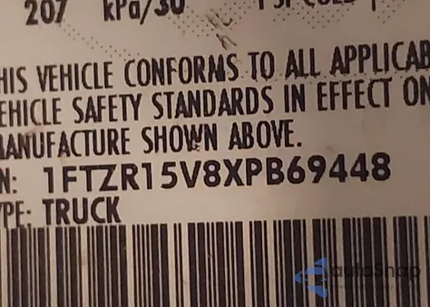 1999 Ford Ranger Super Cab из США, поврежденный, VIN 1FTZR15V8XPB69448